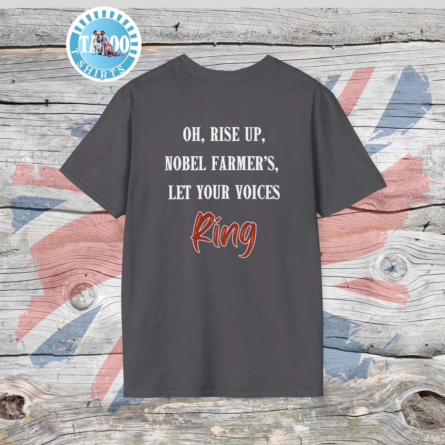 Fields of Our Future T-Shirt – The Tractor Jacks UK Farmers Statement Tee | Politics Fans