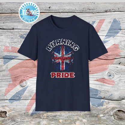 Burning British Pride | Political Statement T-shirt
