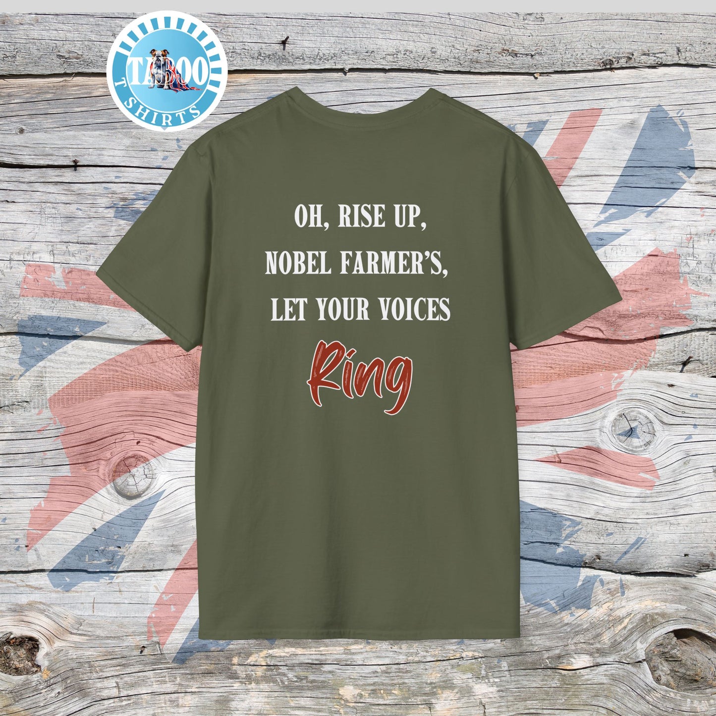 Fields of Our Future T-Shirt – The Tractor Jacks UK Farmers Statement Tee | Politics Fans