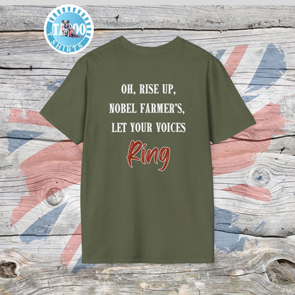 Fields of Our Future T-Shirt – The Tractor Jacks UK Farmers Statement Tee | Politics Fans