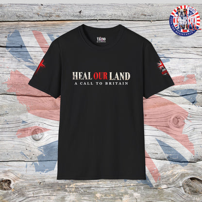 HEAL OUR LAND | 2 CHRONICLES 7:14 | Christian Patriotic T-shirt