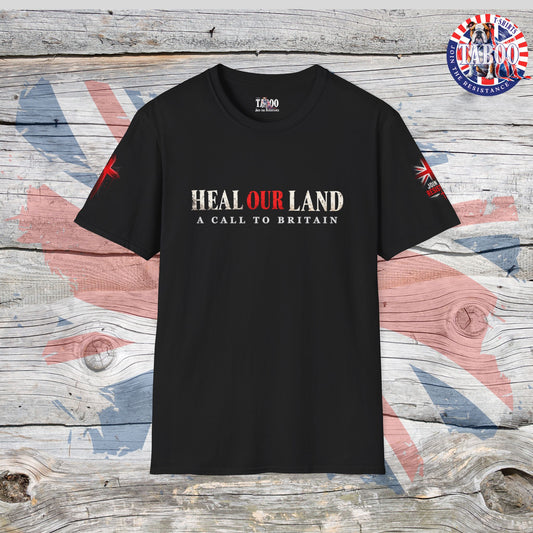 HEAL OUR LAND | 2 CHRONICLES 7:14 | Christian Patriotic T-shirt