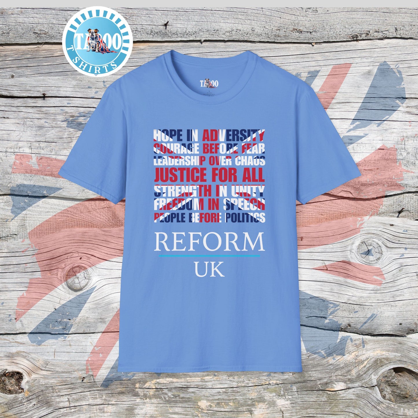 Reform UK Union Jack Politics T-Shirt
