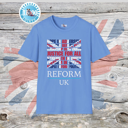 Reform UK Union Jack Politics T-Shirt
