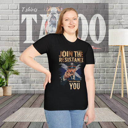 Join the Resistance T-Shirt – "Scotland" Rallying, Patriotic Call To Action Shirt