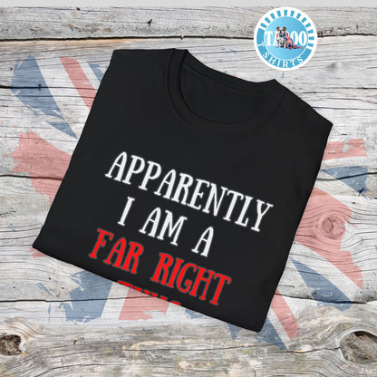 "Far Right Thug" Political T-Shirt – Tee for UK Politics Fans