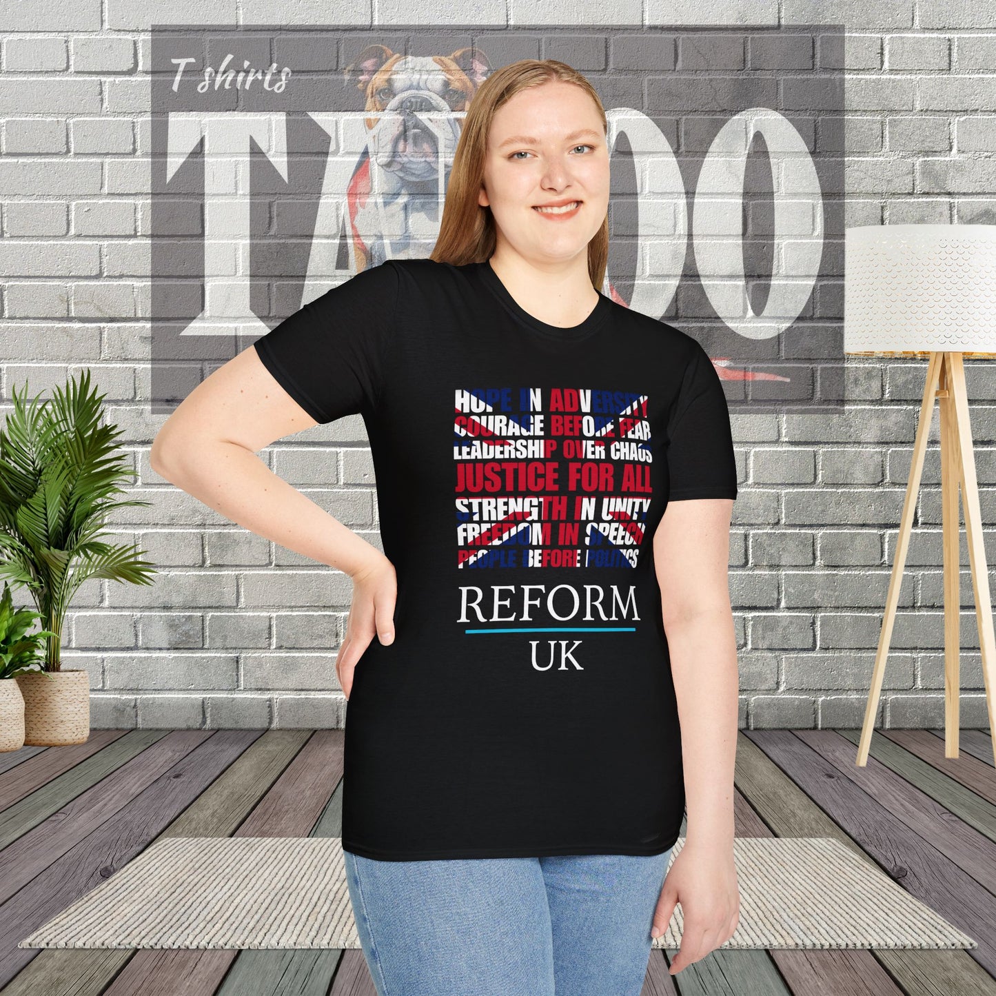 Reform UK Union Jack Politics T-Shirt
