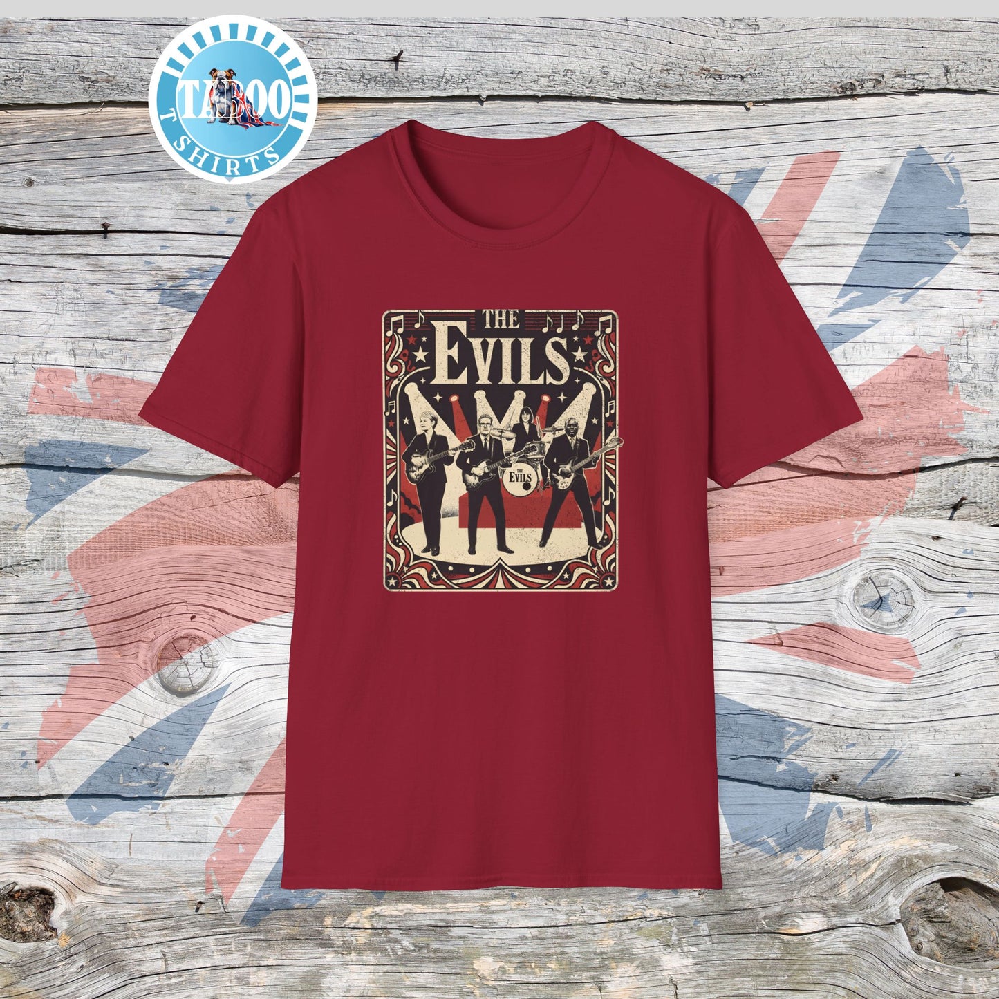 THE EVILS: Starmer's Vintage Band Tour Edition T-Shirt