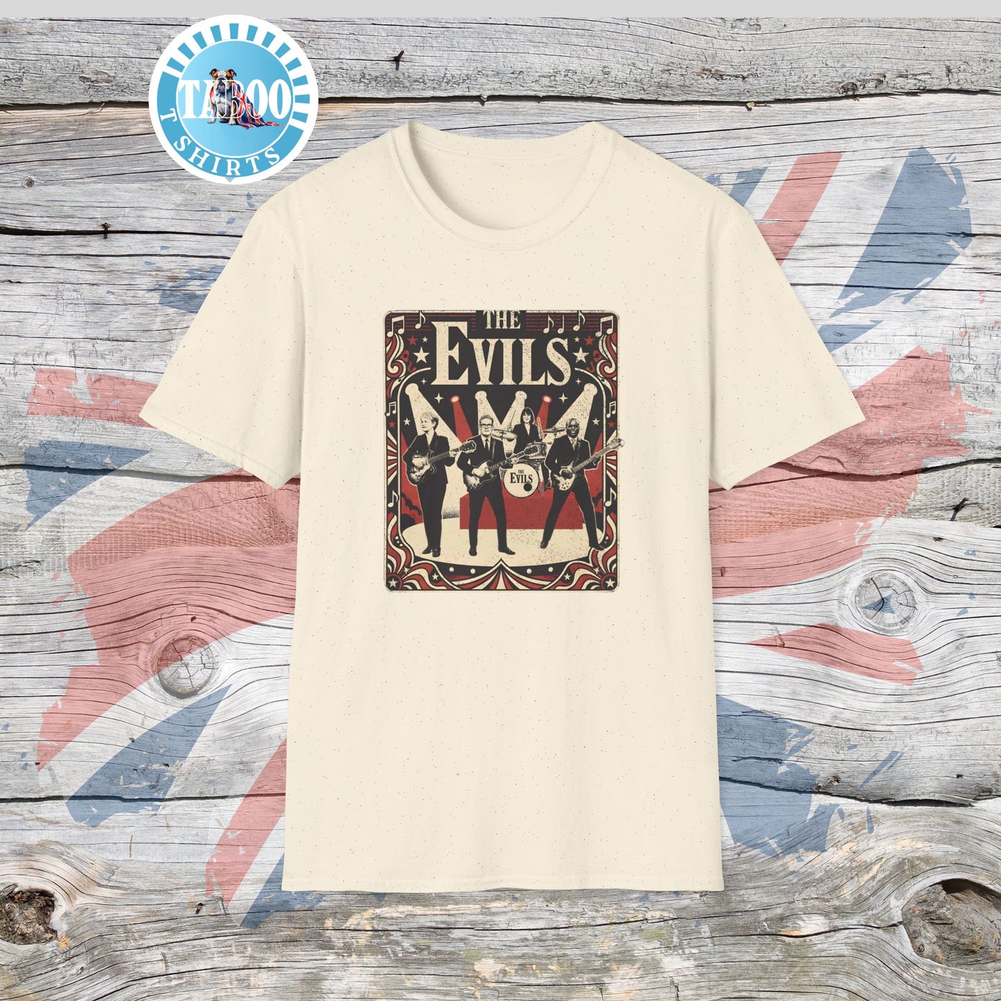 THE EVILS: Starmer's Vintage Band Tour Edition T-Shirt