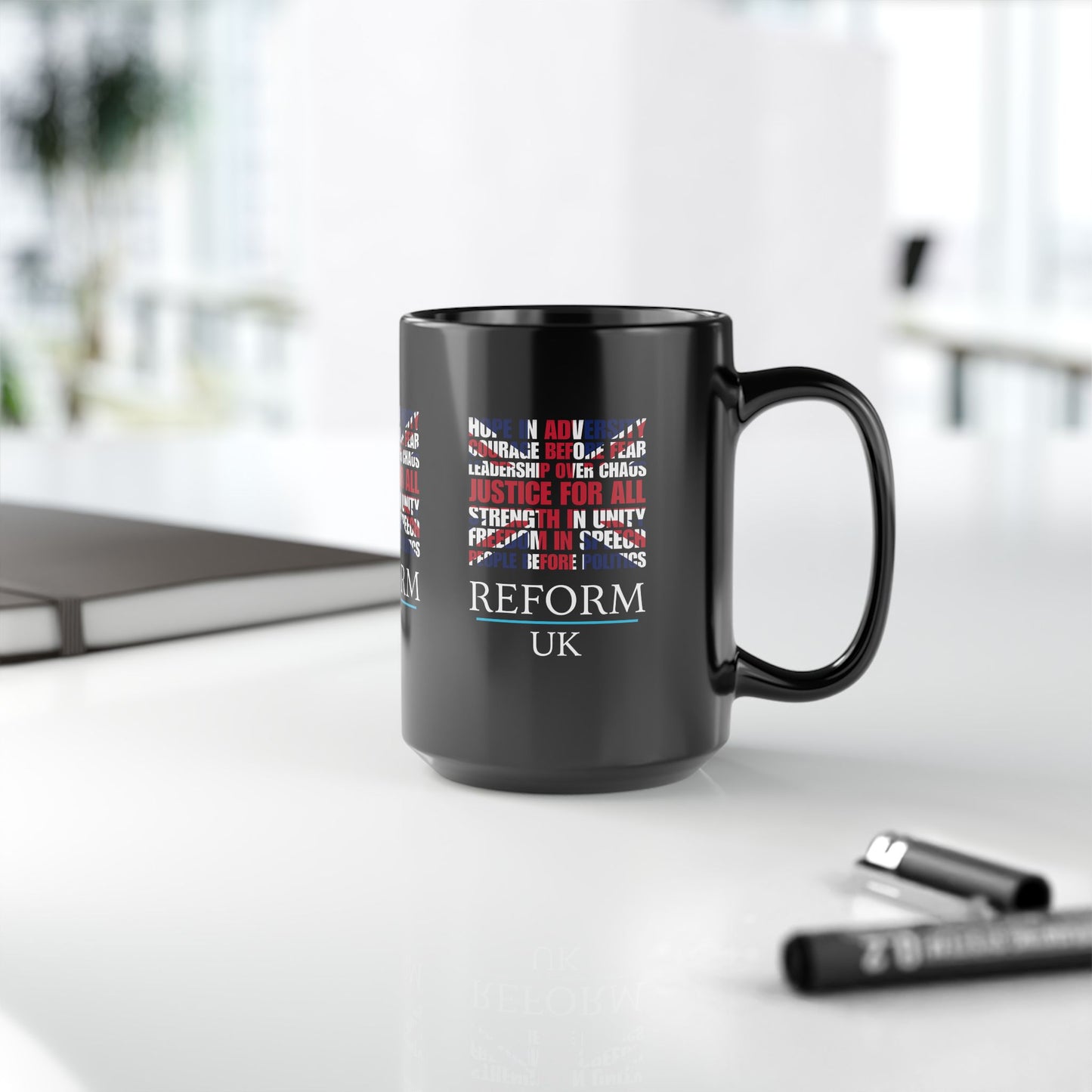 Reform UK Union Jack Politics Ceramic Coffee Mug