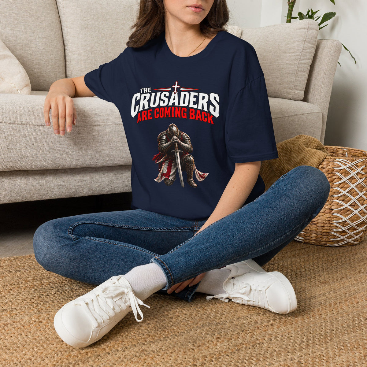The Crusaders Are Coming Back | Single Print Christian T-Shirt