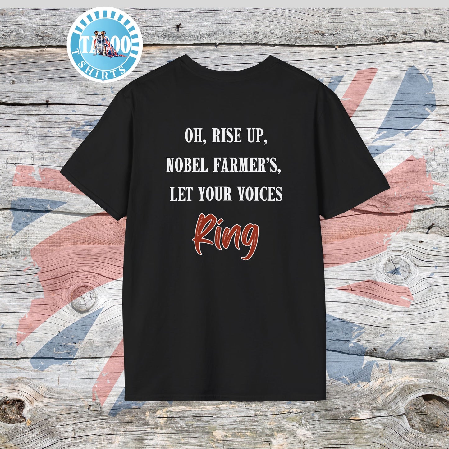Fields of Our Future T-Shirt – The Tractor Jacks UK Farmers Statement Tee | Politics Fans