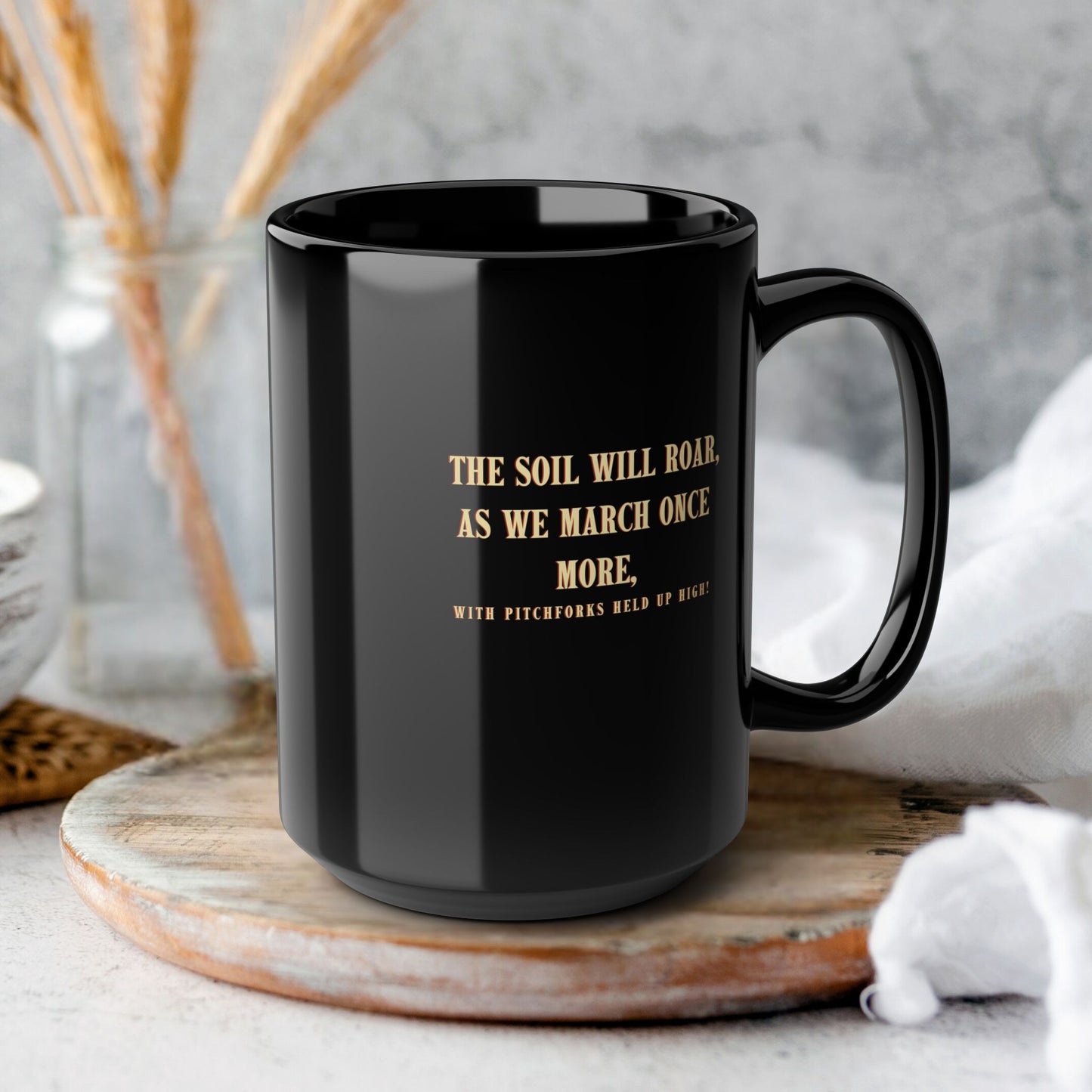 The Fields Will Rise  Ceramic Coffee Mug – The Tractor Jacks UK Farmers Statement