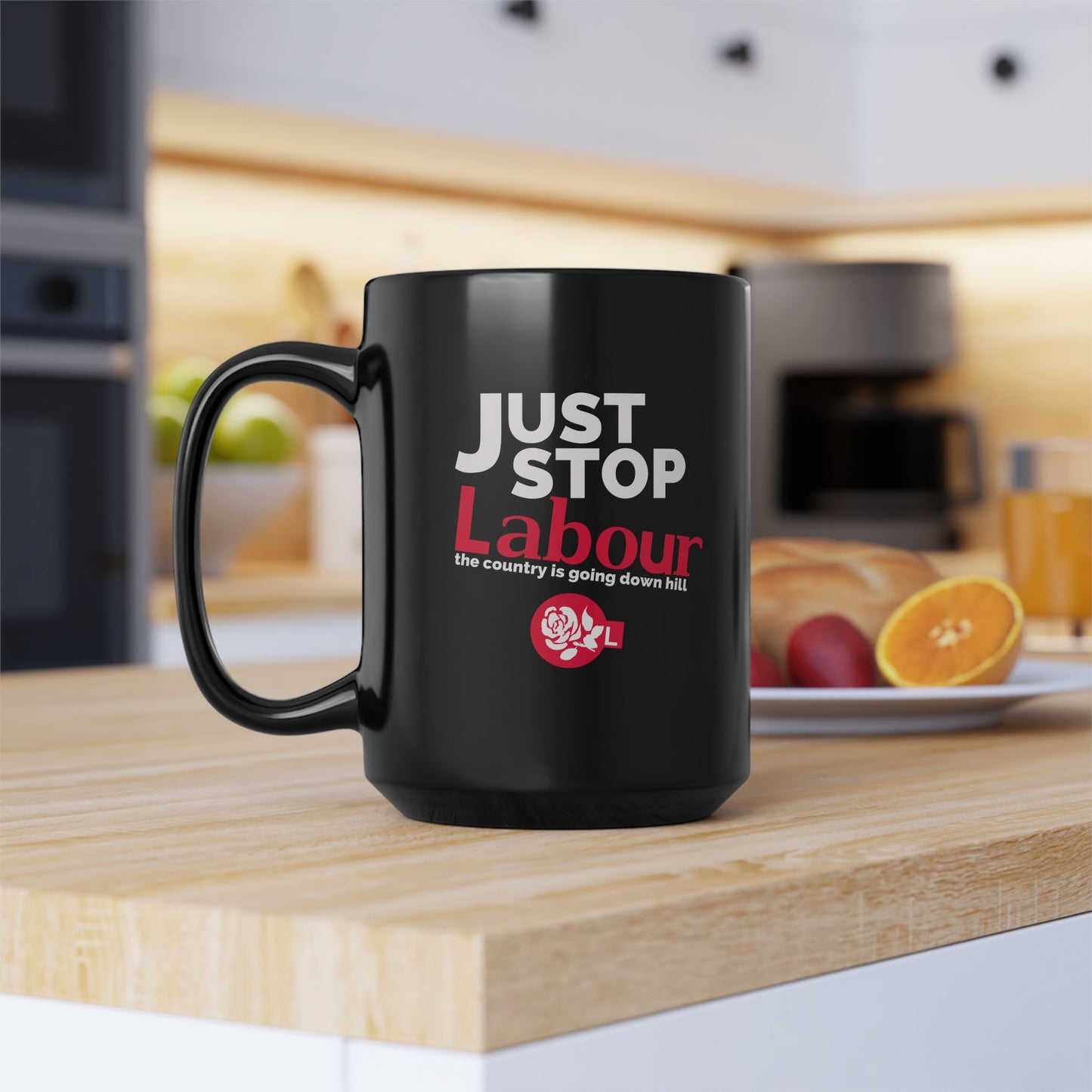 Just Stop Labour" Political T-Shirt – Reform UK Statement Tee for UK Politics Fans
