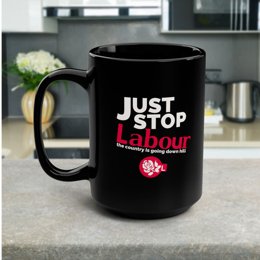 Just Stop Labour" Political T-Shirt – Reform UK Statement Tee for UK Politics Fans