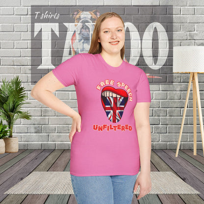Free Speech Unfiltered British Politics T-shirt