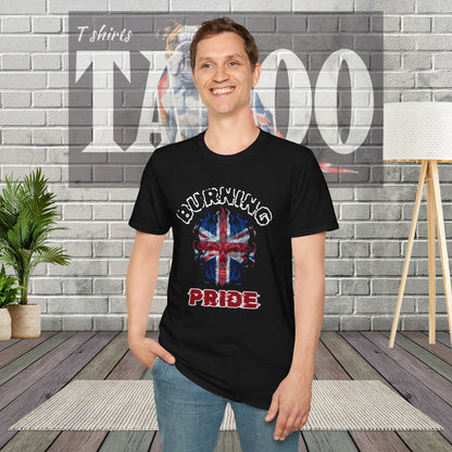 Burning British Pride | Political Statement T-shirt