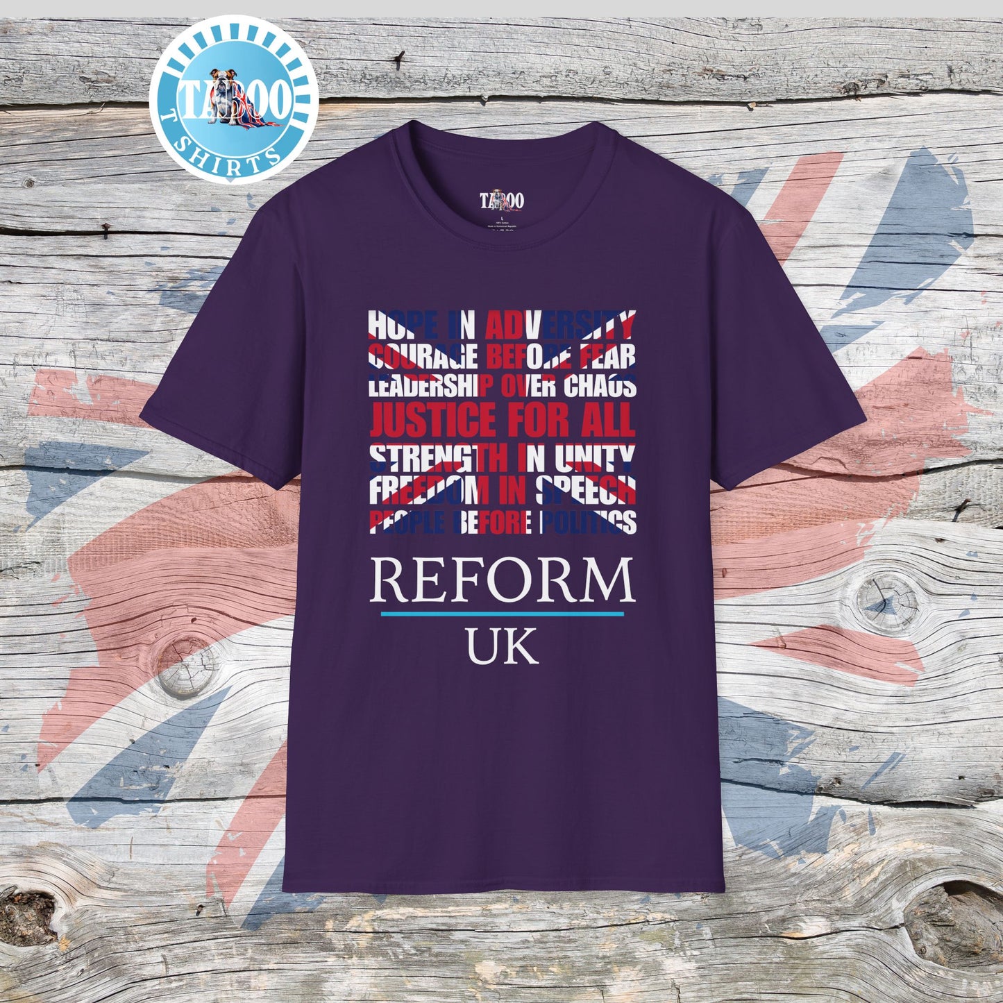 Reform UK Union Jack Politics T-Shirt