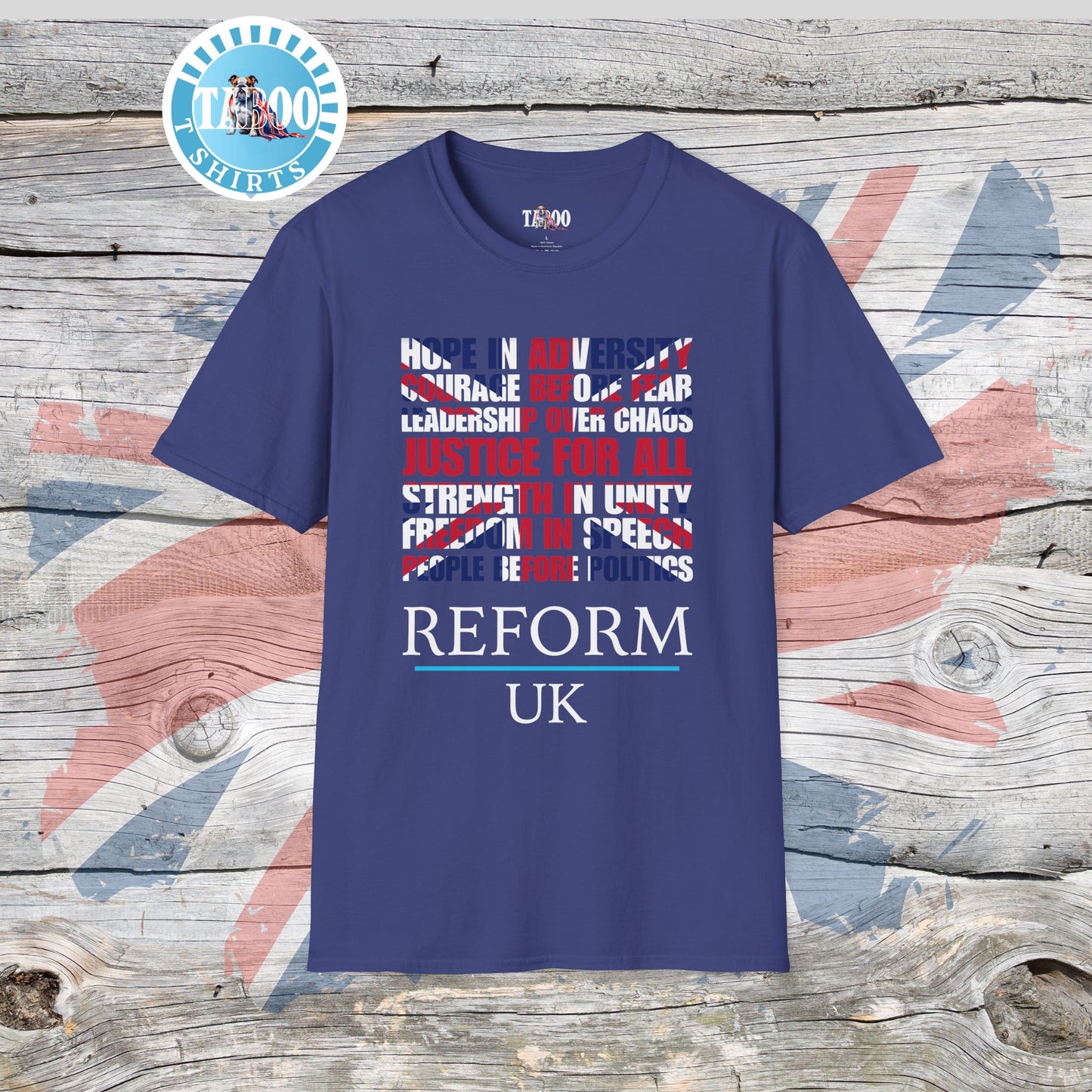 Reform UK Union Jack Politics T-Shirt