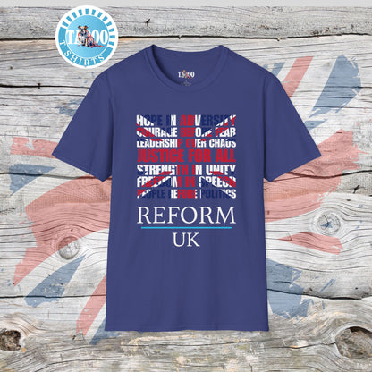 Reform UK Union Jack Politics T-Shirt
