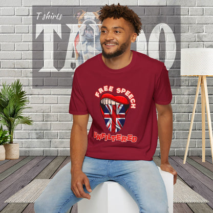 Free Speech Unfiltered British Politics T-shirt