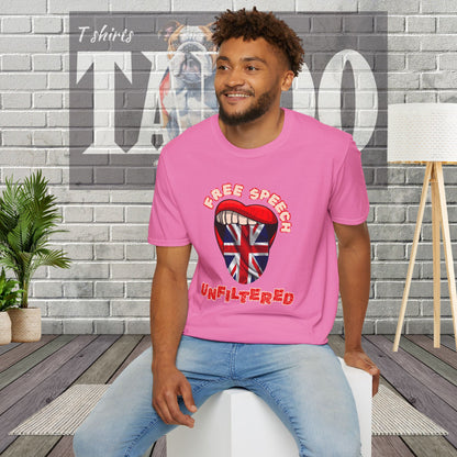 Free Speech Unfiltered British Politics T-shirt