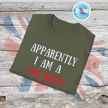 "Far Right Thug" Political T-Shirt – Tee for UK Politics Fans
