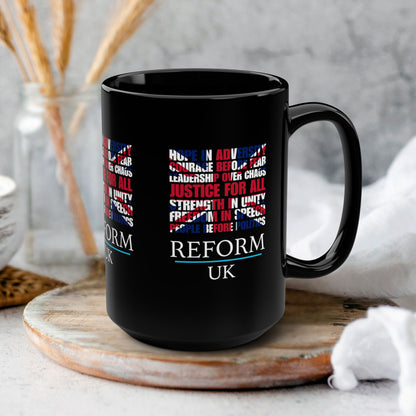 Reform UK Union Jack Politics Ceramic Coffee Mug