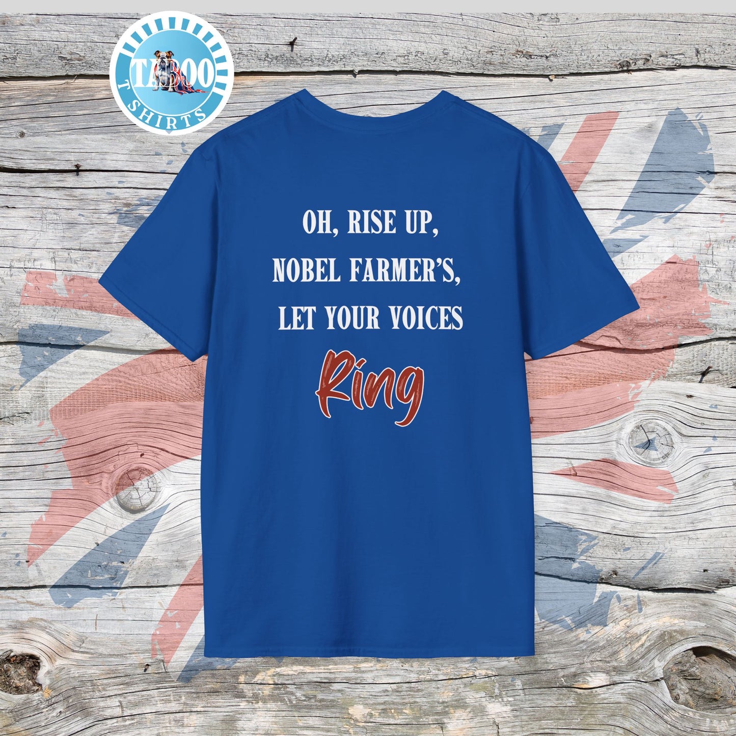 Fields of Our Future T-Shirt – The Tractor Jacks UK Farmers Statement Tee | Politics Fans