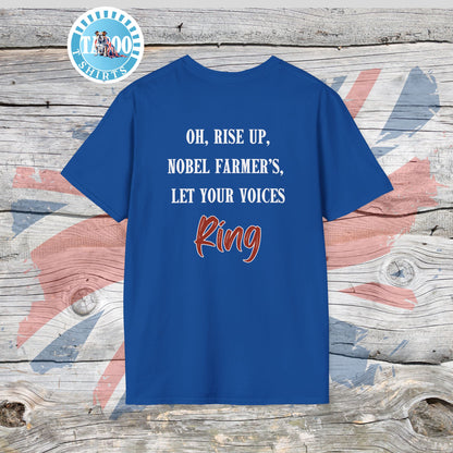 Fields of Our Future T-Shirt – The Tractor Jacks UK Farmers Statement Tee | Politics Fans