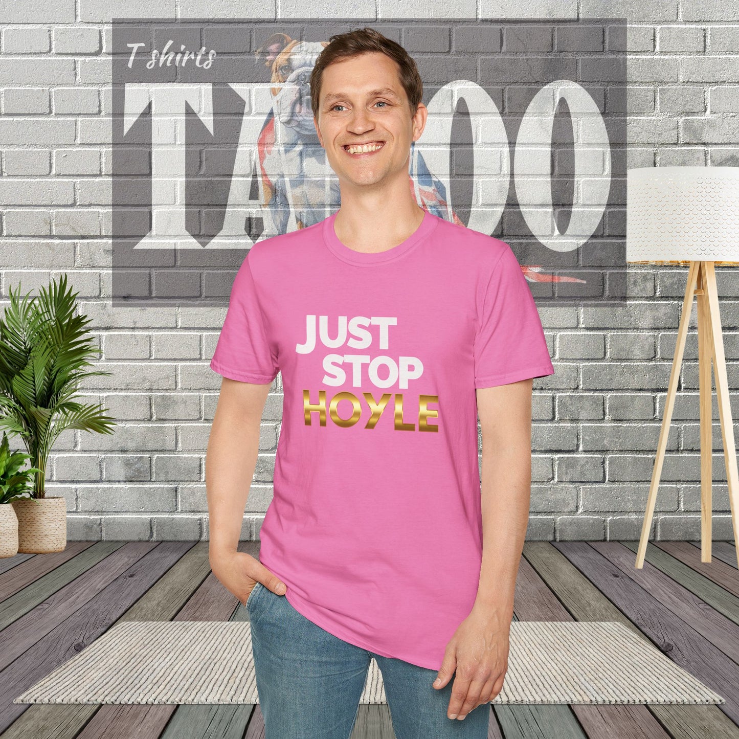 Just Stop Hoyle T-Shirt – Bold, Political, and Unapologetic