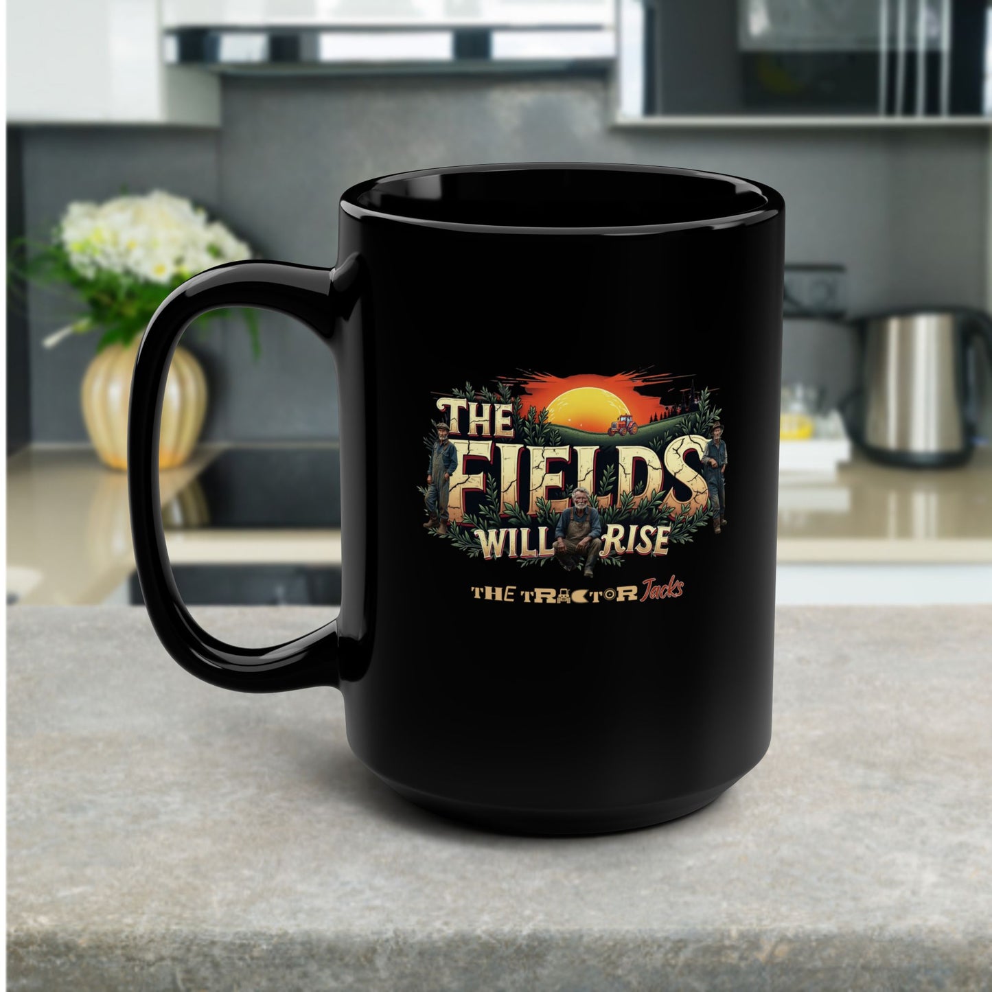 The Fields Will Rise  Ceramic Coffee Mug – The Tractor Jacks UK Farmers Statement