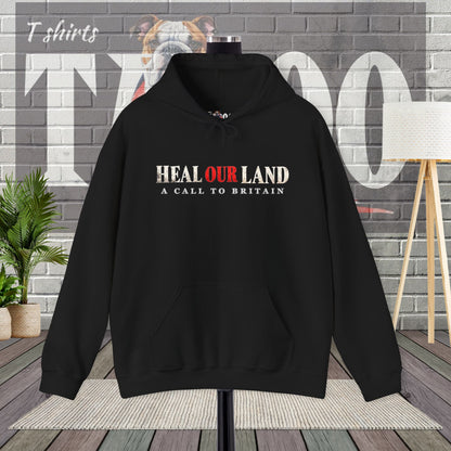 HEAL OUR LAND | 2 CHRONICLES 7:14 | Christian Patriotic Black Hoodie