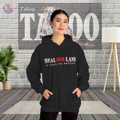 HEAL OUR LAND | 2 CHRONICLES 7:14 | Christian Patriotic Black Hoodie