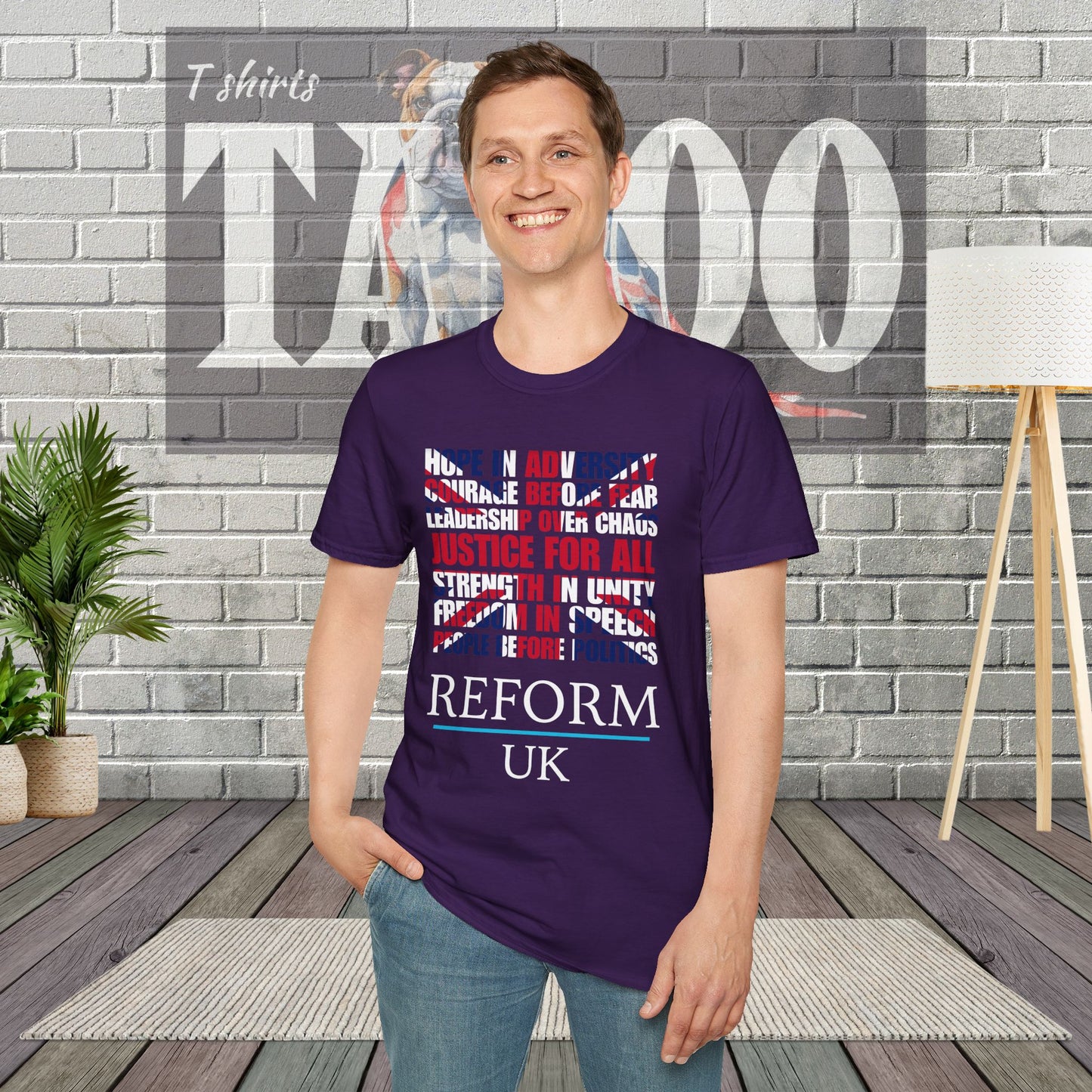 Reform UK Union Jack Politics T-Shirt