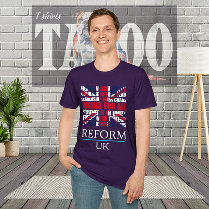 Reform UK Union Jack Politics T-Shirt